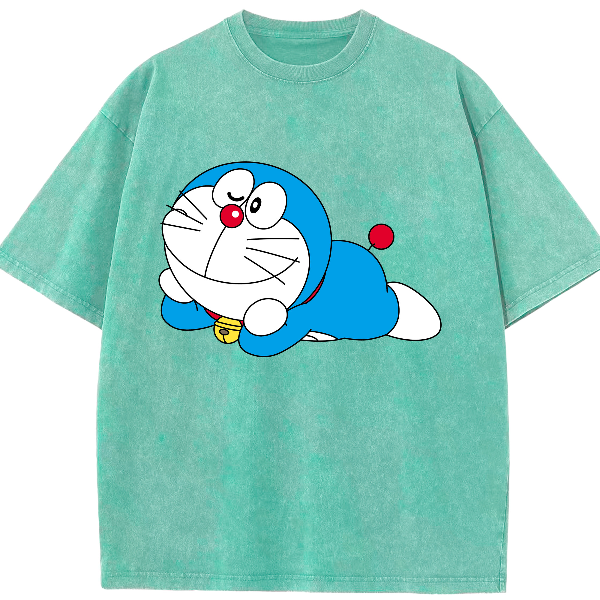 （画像用） ドラえもん Doraemon 綿100% ヴィンテージ風 半袖Tシャツ（フロントプリント）